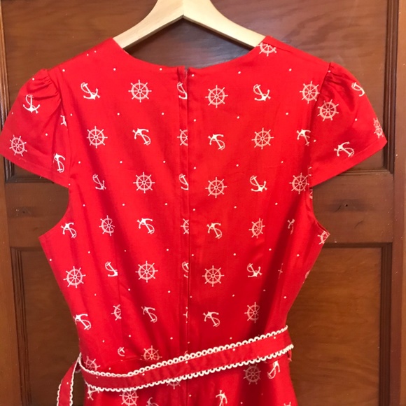 Voodoo Vixen Red Belted Dress - Picture 3 of 13